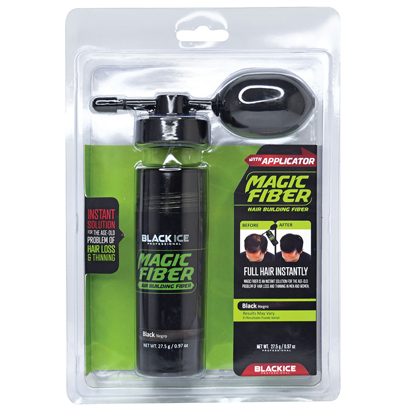 BLACK ICE FIBER W/APPLICATOR BLACK BSWBT